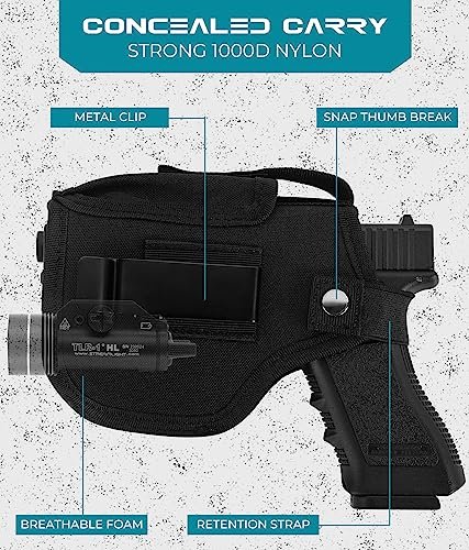 Premium Tactical Laser Holster for Glock 9mm Concealed Carry IWB OWB Mag Pouch - Image 3