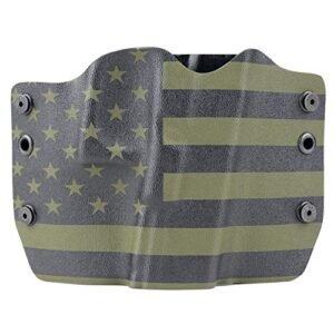 Outlaw Holsters OD Green & Black USA Flag OWB Holster (Right-Hand, for Glock 17,19,22,23,25,26,27,28,31,32,34,35,41)