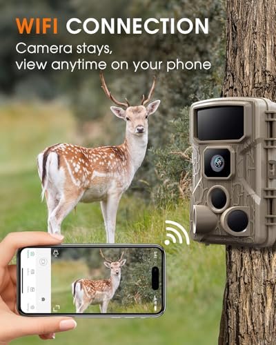 Punvoe 4K WiFi Trail Camera 64MP with Night Vision & 64GB Card - Image 2