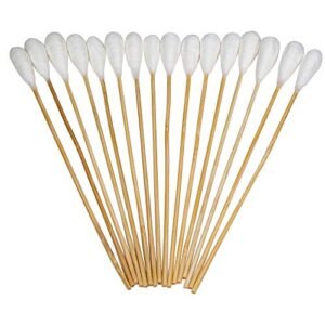 Tipton Power Swabs 9mm/.38 Cal 175 Count with Cotton Construction and Bamboo Handle for Mess-Free Firearm Cleaning