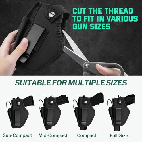 Universal IWB/OWB Gun Holster for 9mm & 380 Pistols – Fits Glock, S&W, Sig - Image 2