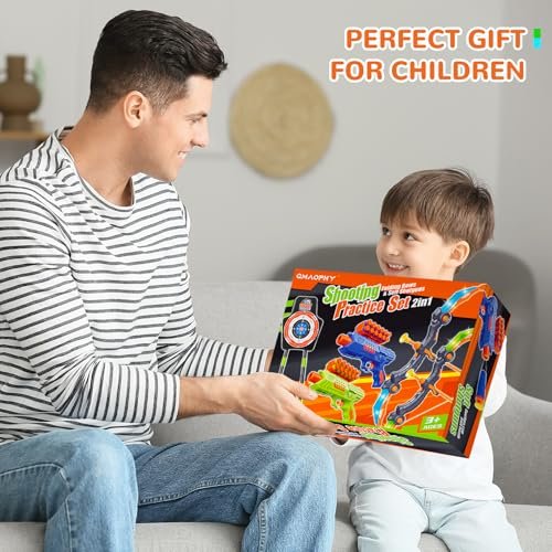 LED Archery Set for Kids 5-11: 2 Bows, 20 Suction Arrows, Target Game - Image 5