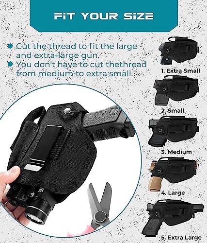 Premium Tactical Laser Holster for Glock 9mm Concealed Carry IWB OWB Mag Pouch - Image 2