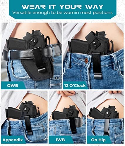 Premium Tactical Laser Holster for Glock 9mm Concealed Carry IWB OWB Mag Pouch - Image 5