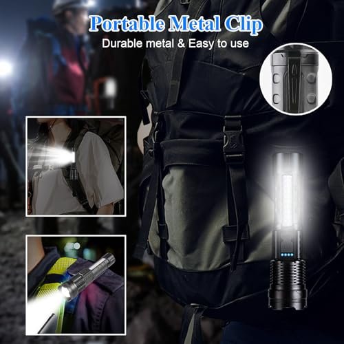 Sogidon Rechargeable LED Flashlight – 7 Modes, Zoomable, Waterproof - Image 6
