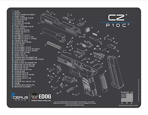 EDOG 30Pc Gun Cleaning Kit for CZ P-10C with Mat & Tac Book Set - Image 2