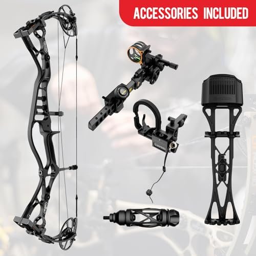 Sanlida Dragon 10 Compound Bow Kit 340 FPS, 60-70lb, Black, 2024 - Image 2