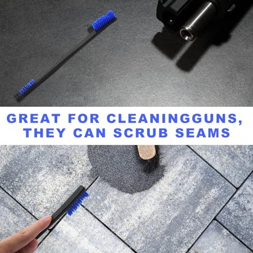 Pro Gun Cleaning Brushes Set: 10-Pack Double-Ended Nylon Brushes, 7" Kit - Image 5