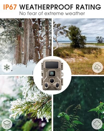 Punvoe 4K WiFi Trail Camera 64MP with Night Vision & 64GB Card - Image 6