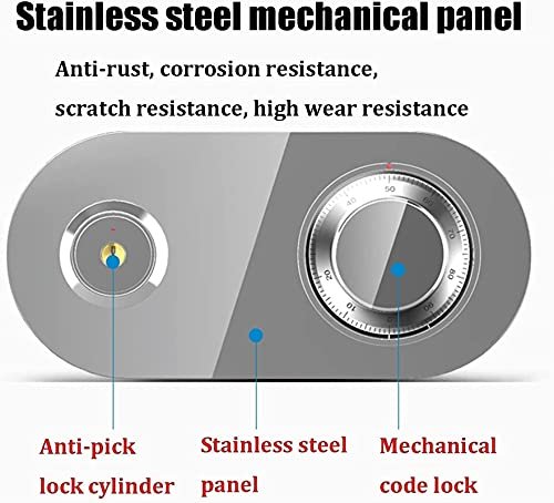 Large Fireproof Waterproof Steel Safe with Key & Digital Lock for Home & Office - Image 2