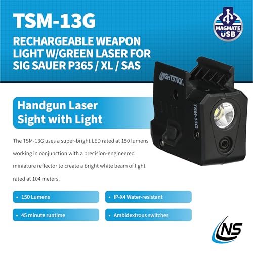 Nightstick SFL-11WL Shotgun Forend Light with Green Laser & 150 Lumens - Image 6