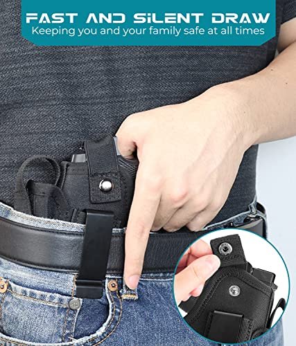 Premium Tactical Laser Holster for Glock 9mm Concealed Carry IWB OWB Mag Pouch - Image 7