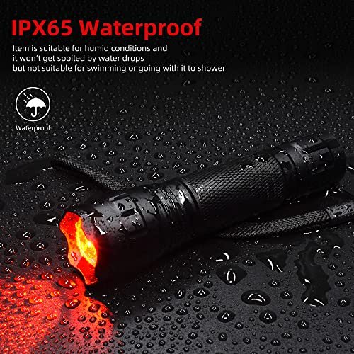 Rechargeable Red Light Flashlight Zoom LED for Hunting & Astronomy - Image 5