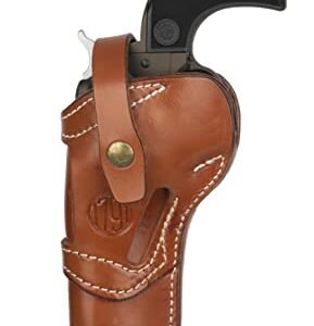 1791 GUNLEATHER Single Six Holster - Ambidextrous Leather 22 Revolver Holster, Fits Heritage Rough Rider, Ruger Wrangler, Colt New Frontier and Similar Six Gun Pistols (5.5)