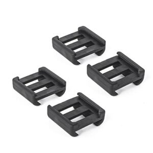 rdzzwxw Remote Pressure Switch Mount Retaining Clips, Pressure Switch Slot Control Base Pad Panel for Streamlight ProTac Tactical Flashlight Scout Light & PEQ Laser Sights (4PCS)