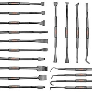 kauplus 20PCS Double-Ended Pick and Hook Tool Set, Non-Marring Scraper & Pry bar Set
