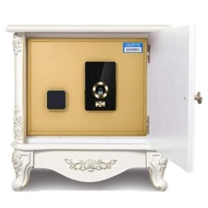 Fireproof Waterproof Fingerprint Safe Box, Smart Electronic Lock, Metal Cabinet for Home, Office, Bedroom, Gun, Cash Storage - Small Household Security