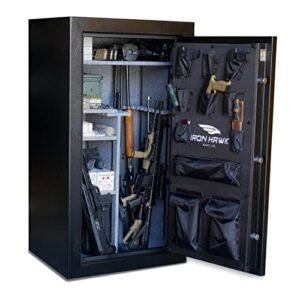 Iron Hawk 36 gun fire rated safe, secuirty safe for long guns, long rife fireproof safe, cabinet safe for guns, large safe
