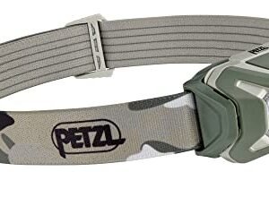 PETZL ARIA 2 RGB, Compact, Durable, Waterproof headlamp with White, red, Green and Blue Modes, 450 lumens, Camo