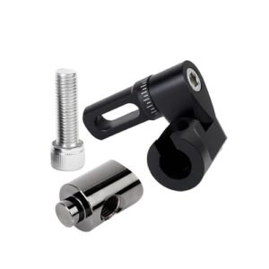 LWANO Single Side Adjustable V-Bar Mount Quick Disconnect Bow Rod Stabilizer, Archery Compound Recurve Bow Stabilizer Single Sidebar Back bar stabilizer Mount