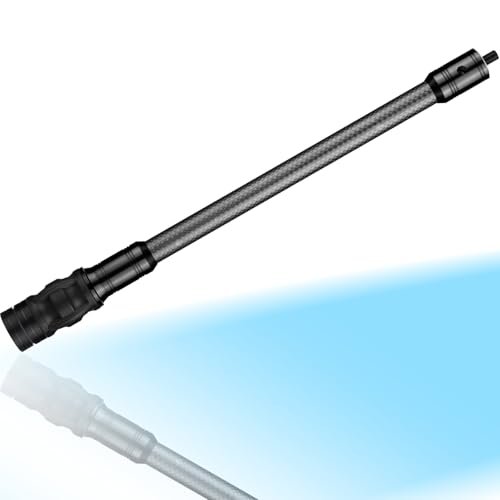 GQT Archery Bow Stabilizer for Compound Bow, Carbon Fiber Bow Balance Bar, Damping System and Weights Kit, 12 in