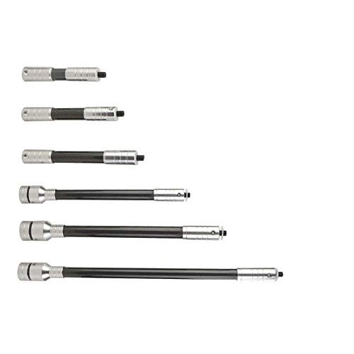 MILAEM 4-34 Inch Archery Bow Stabilizer Rod Carbon Fiber Stabilizer Extender Balance Bar Extension Pole for Recurve Compound Bow (15 inch)