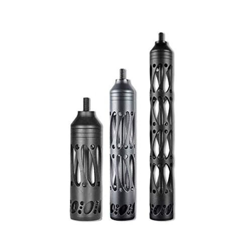 SHARROW Archery Bow Stabilizer 5inch 8inch 11inch Bow Riser Shock Absorber Dampener Recurve Bow Noise Reduction Compound Bow Accessories (Black, 5 inch)