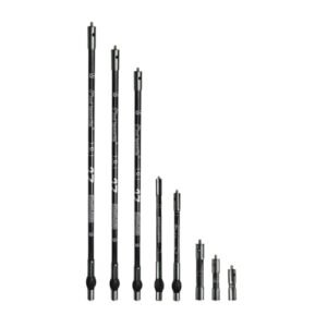 AMEYXGS 3/4/5/10/12/26/28/30 Inch Carbon Fiber Bow Stabilizer Balance Bar Stabilizer Extension Pole Rod Bow Stabilizer for Recurve Bow and Compound Bow (Gray 28 inch)