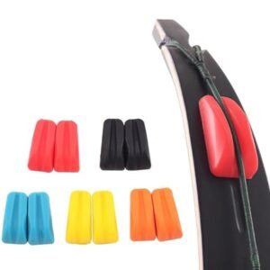 Cuoyuqie 2pcs Archery Recurve Bow Limb Stabilizer Limbsaver Dampener Bow Hunting (Black 2pcs)