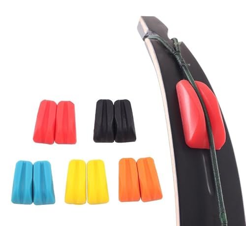 Cuoyuqie 2pcs Archery Recurve Bow Limb Stabilizer Limbsaver Dampener Bow Hunting (Black 2pcs)