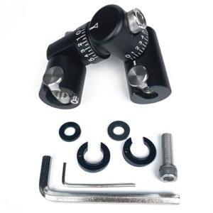 ZMATLIAO Carbon Archery Bow Stabilizer Single Side Adjustable V-Bar Mount Quick Disconnect Bow Rod Stabilizer, Bow Stabilizer & Compound Bow Accessories-v bar Attachment