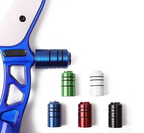 Cuoyuqie 1sets Archery Stabilizer Weight Kit Recurve Riser Balance Barebow Counterweight Shooting Accessories (Black 1sets)