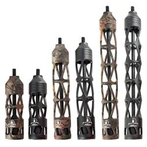 TOPOINT ARCHERY CNC Aluminum Compound Bow Stabilizer Archery Stabilizer Absorber Sliencer Balance Vibration Bow Hunting Outdoor Shooting Accessories 5In/8In/11In Can Be Selected (FOREST CAMO, 11 INCH)