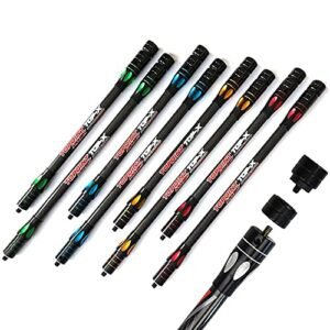 ZSHJGJR Archery Bow Stabilizer Balance Bar Rod Side 10 Inch 12 Inch 15 Inch Pure Carbon Fiber Stabilizer Side Rod Dampen Weight for Compound Bow and Recurve Bow Accessories (Orange, 15 inch)