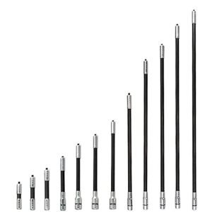 ZSHJG Archery Bow Stabilizer Balance Bar Extension Pole Rod 4-34 inch Carbon Fiber Shock Absorber for Recurve Compound Bow (15 inch)