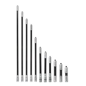 AMEYXGS 4-34 Inch Archery Bow Stabilizer Rod Carbon Fiber Bow Stabilizer Shock Absorber Vibration Dampening for Recurve Compound Bow (10 inch)