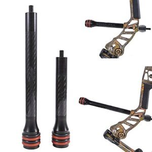 Sososhoot Archery 6″/8″ Bow Stabilizer- Carbon Fiber Bow Balance Bar for Recurve Bow Compound Bow Hunting (8'')