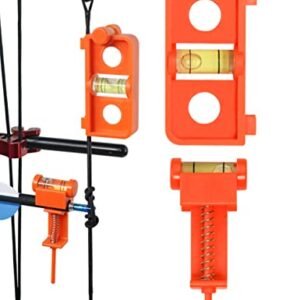 THREE ARCHERS Archery Bow Tuning and Mounting String Level Combo Kit for Compound Bows (Orange)