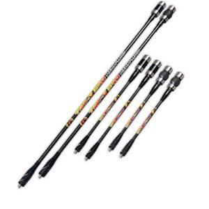 MILAEM 12/15 Inch Archery Bow Stabilizer Balance Bar Stabilizer Carbon Fiber Stabilizer Dampen Weight for Compound Bow Recurve Bow Hunting Shooting Competition (Type 3, 15 inch)