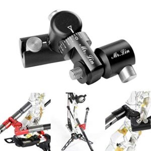 Ace Hunter Fully Adjustable Single Side V-Bar Quick Disconnect Mount Bow Archery Stabilizer (Black)