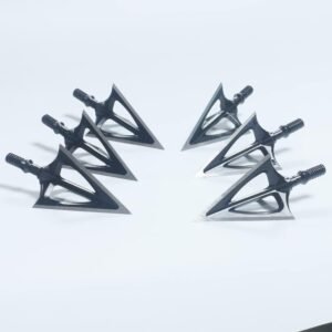 Hunting Archery Broadhead 100 Grain,Fixed Blade Broadhead Arrow Tips Archery Arrowhead for Crossbow and Compound Bow 6Pcs/12Pcs