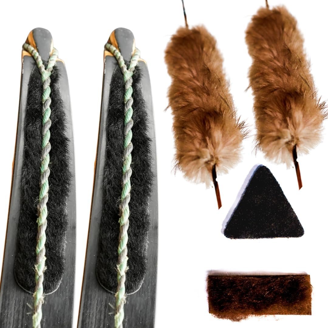 The Ultimate Recurve Bow Silencing Kit, Beaver Silencer - Limb Padding - Arrow Rest, Recurve Bow String dampening kit for Traditional Bows