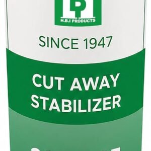 H.B.I. Cut Away Embroidery Stabilizer Roll 20" x 25 Yards, 2.5 oz Medium Weight, Cutaway Backing for Machine Embroidery, Interfacing Fabric for Sewing.