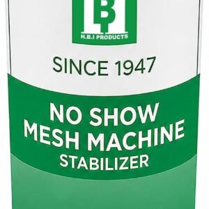 H.B.I. Products No Show Mesh Machine Embroidery Stabilizer White Invisible Cut Away Medium Weight 15" x 25 Yards