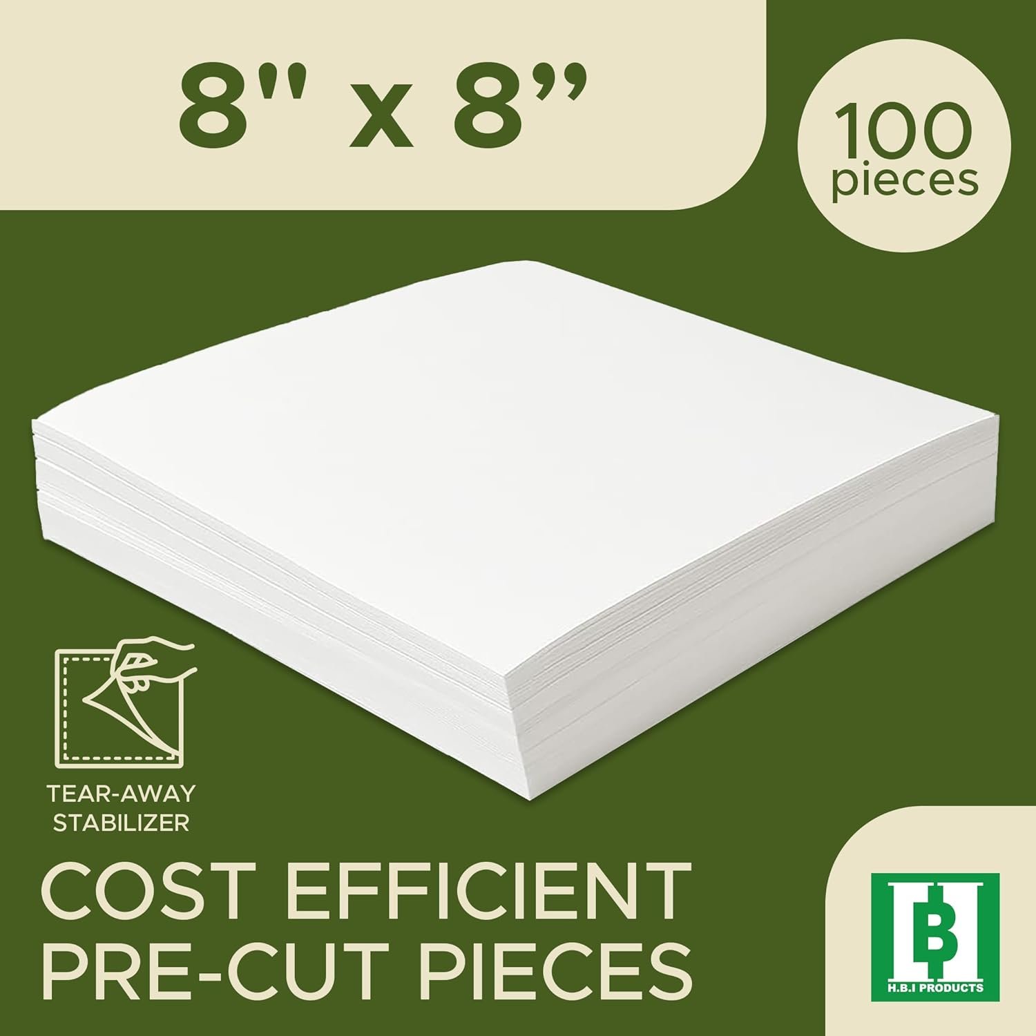 Tear Away Machine Embroidery Stabilizer Backing Review - 100 Precut Sheets - Image 2