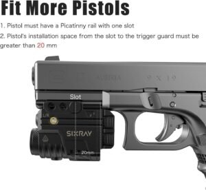 We review SIXRAY’s 600-Lumen Pistol Light-Laser Combo