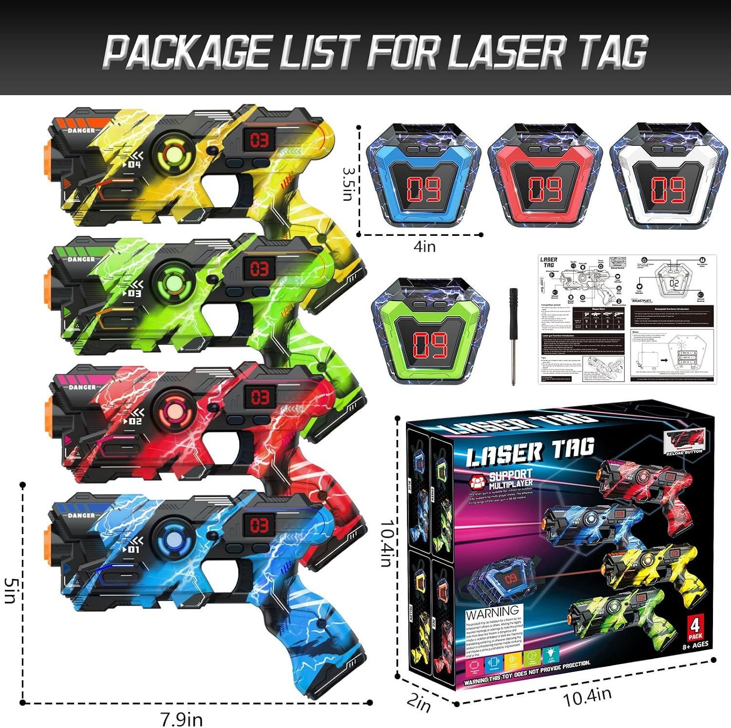 Our Review: BAIAI 4-Gun Laser Tag & LED Score Vests