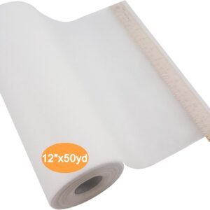 New brothread No Show Mesh Machine Embroidery Stabilizer Backing 12" x 50 Yd roll - Light Weight 1.8 oz - Cut into Variable Sizes for Machine Embroidery and Hand Sewing