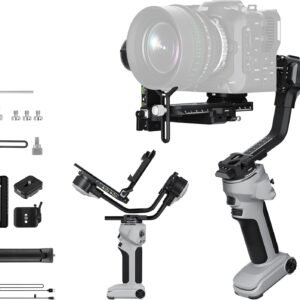 ZHIYUN Crane 4E Gimbal Stabilizer for Camera, Handheld 3 Axis DSLR Gimbal Stabilizer for Canon/Nikon/Sony with Tripod, Native Vertical Shooting, Video Recording, Specialty Expansion