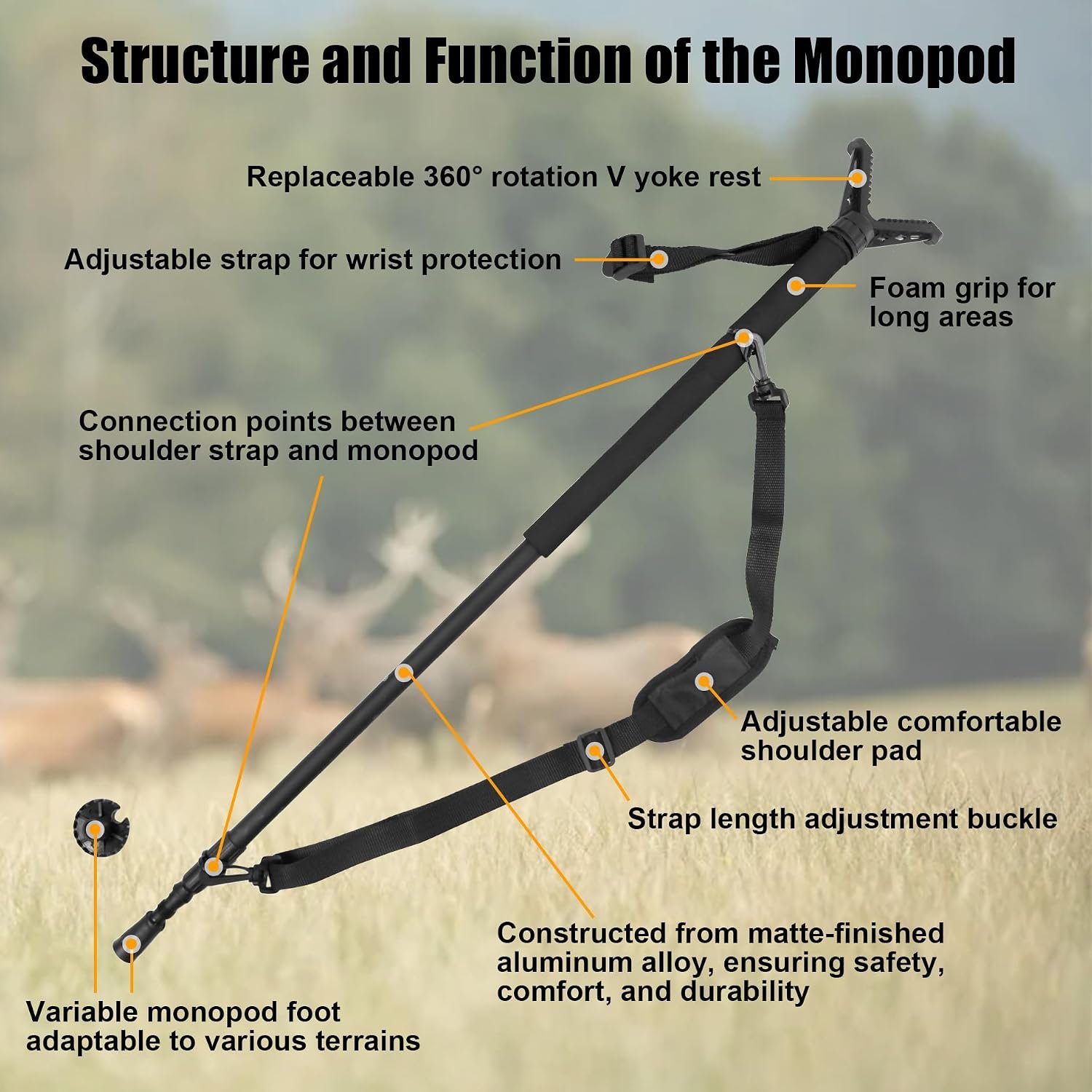 HUNTPAL Shooting Stick Review – Versatile Monopod for Hunters - Image 2